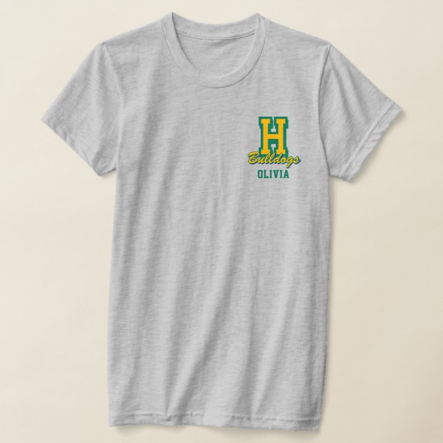 Personalised Cheerleader Name, Custom Cheer T-Shirt (Laydown)