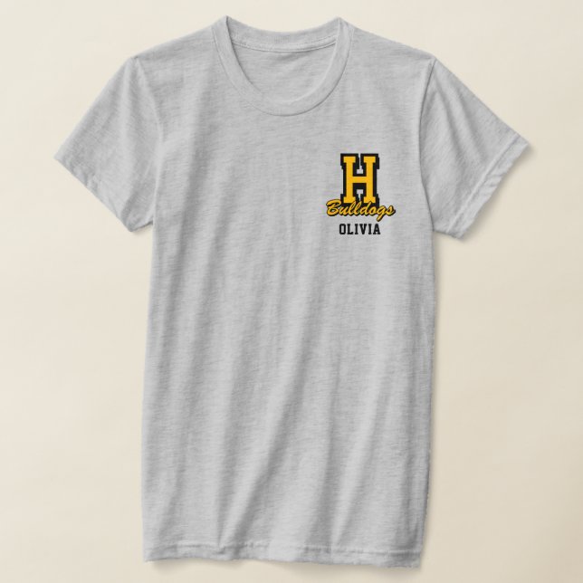 Personalised Cheerleader Name, Custom Cheer T-Shirt (Laydown)