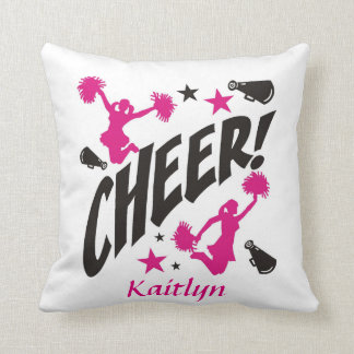 Personalised Cheerleader Throw Pillow