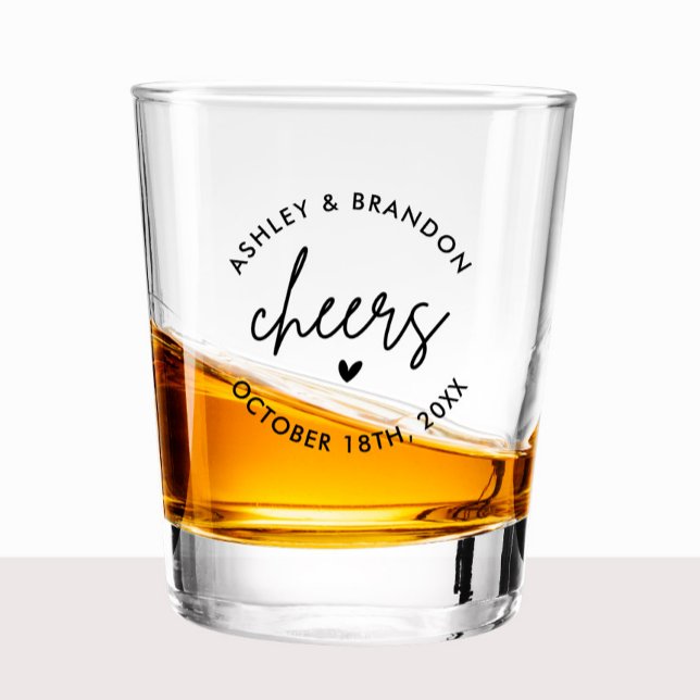 Personalised Cheers Wedding Shooters Shot Glass (Creator Uploaded)