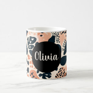 Personalised Cheetah Leopard Animal Print Coffee Mug