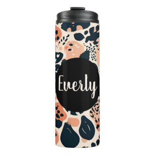 Personalised Cheetah Leopard Animal Print Thermal Tumbler