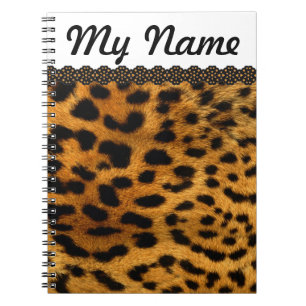 Personalised Cheetah Notebook