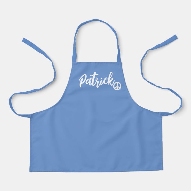 Personalised Chef Any Name Child Baker Blue Kid's  Apron (Front)