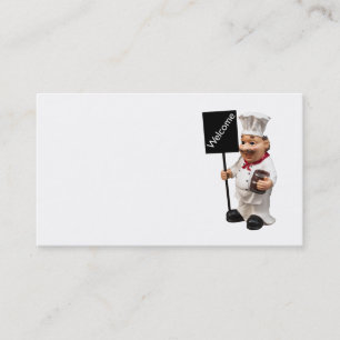 Personalised Chef cook - WELCOME menu card