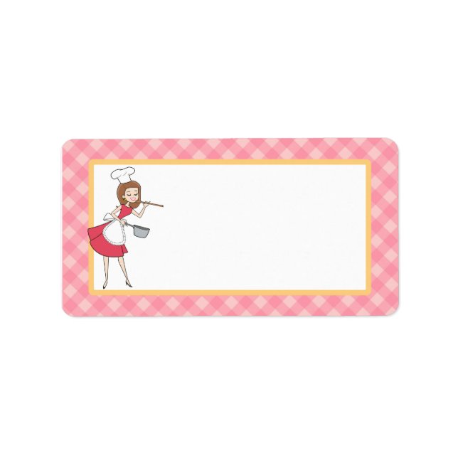 Personalised Chef Custom Label in Medium (Front)