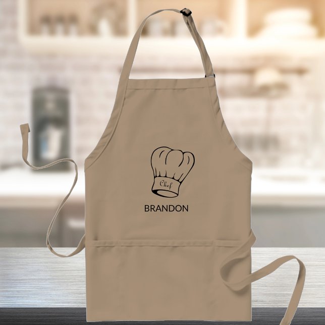 Personalised Chef Hat Grilling Long Apron (Creator Uploaded)