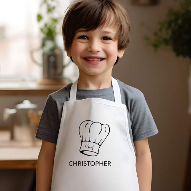 Personalised Chef Hat Kids Apron (Creator Uploaded)