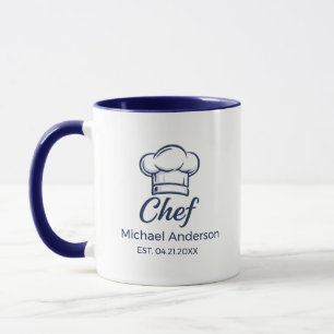Personalised Chef Mug – Custom Name Kitchen Gift