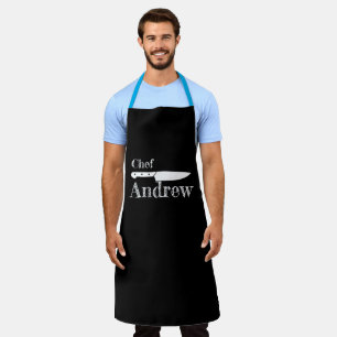 Personalised Chef Name Apron - Kitchen tool Design