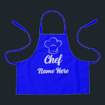 Personalised Chef Name Cooking Love Baking Custom Apron<br><div class="desc">Personalised Chef Name Cooking Love Baking Custom Apron</div>