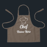 Personalised Chef Name Cooking Love Baking Custom Apron<br><div class="desc">Personalised Chef Name Cooking Love Baking Custom Apron</div>