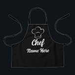 Personalised Chef Name Cooking Love Baking Custom Apron<br><div class="desc">Personalised Chef Name Cooking Love Baking Custom Apron</div>