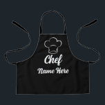 Personalised Chef Name Cooking Love Baking Custom Apron<br><div class="desc">Personalised Chef Name Cooking Love Baking Custom Apron</div>