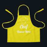 Personalised Chef Name Cooking Love Baking Custom Apron<br><div class="desc">Personalised Chef Name Cooking Love Baking Custom Apron</div>