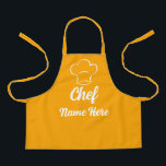 Personalised Chef Name Cooking Love Baking Custom Apron<br><div class="desc">Personalised Chef Name Cooking Love Baking Custom Apron</div>