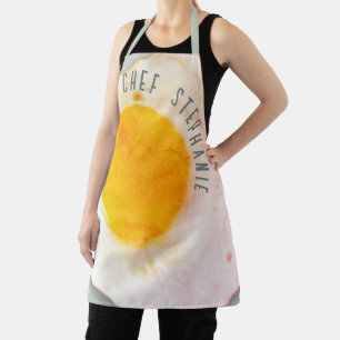 Personalised Chef Name Funny Retro Food Pastel Apron
