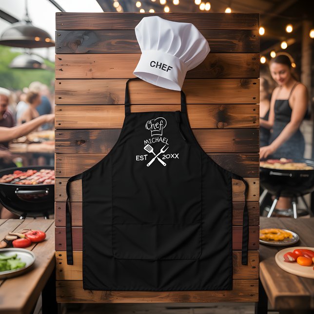 Personalised Chef Name & Year Custom Apron (Creator Uploaded)
