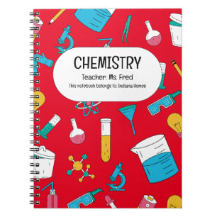 Personalised Chemistry Notebook – Custom Name Desi