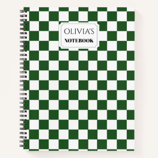 Personalised Chequerboard Notebook