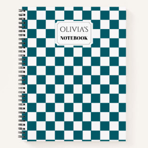 Personalised Chequerboard Notebook
