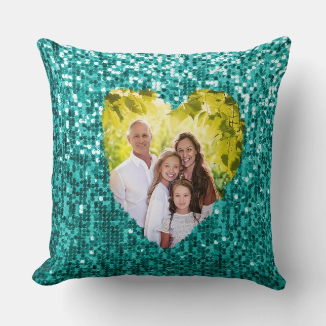  Personalised Cherish the Season Photo Christmas Cushion (Front)