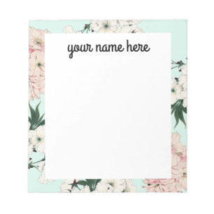 Personalised Cherry Blossom Notepad