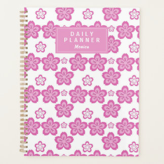 Personalised Cherry Blossom Pink Flower Aesthetic  Planner