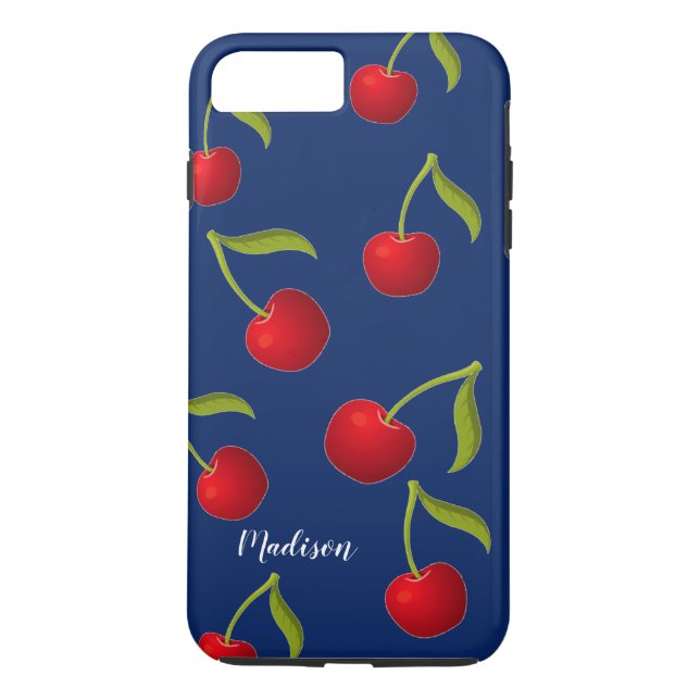 Personalised Cherry Phone Case Navr (Back)