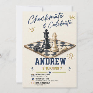 Personalised Chess Birthday Invitation