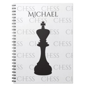 Personalised Chess King Classic Piece Modern Notebook