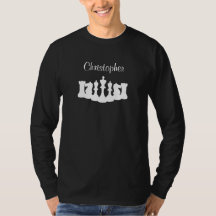 Personalised Chess Long Sleeve Shirt for Men