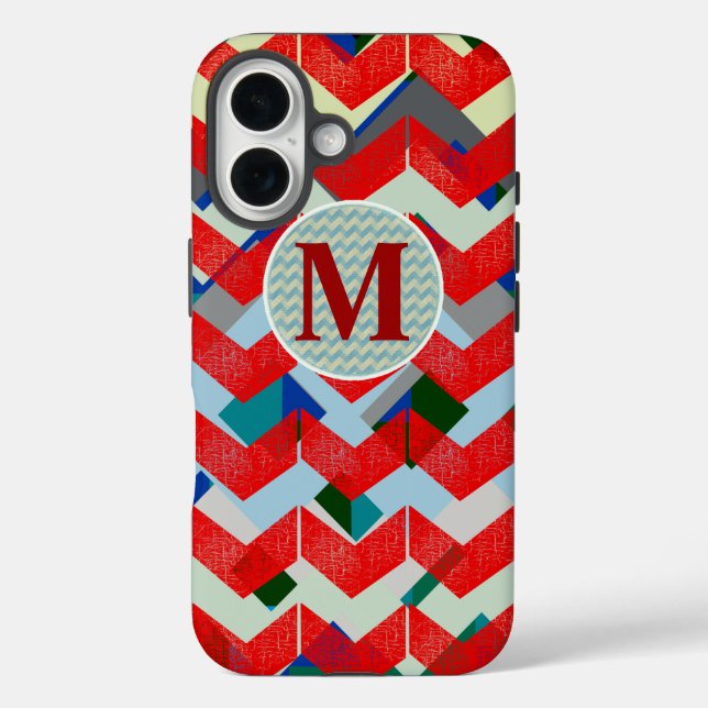 Personalised Chevron Case-Mate iPhone Case (Back)