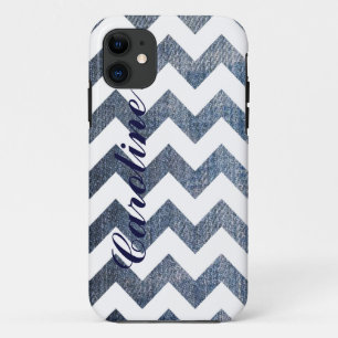 personalised chevron v-stripes iPhone 11 case