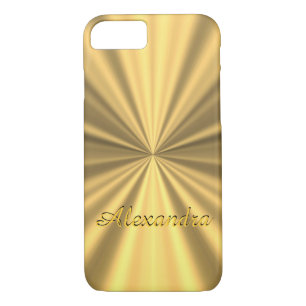 Personalised chic elegant golden iPhone 8/7 case