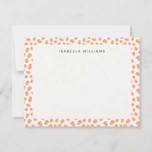 Personalised Chic Leopard Animal Print Pattern Card