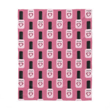 Personalised Chic Trendy Modern Pink Nail Polish