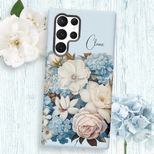Personalised Chic Vintage Floral Bouquet  Samsung Galaxy Case