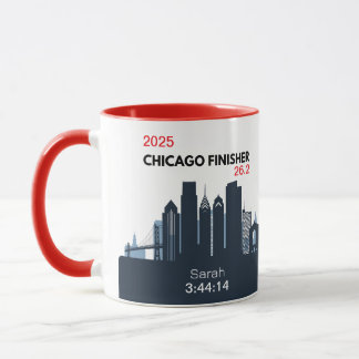 Personalised Chicago Marathon Gift For Marathoner Mug