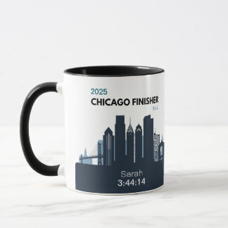 Personalised Chicago Marathon Gift For Marathoner Mug