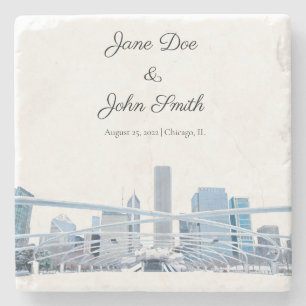 Personalised Chicago Stone Coaster