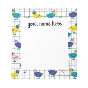 Personalised Chicken Notepad
