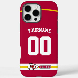 Personalised Chiefs Jersey American Football iPhone 16 Pro Max Case