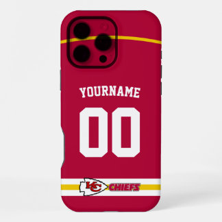Personalised Chiefs Jersey American Football iPhone 16 Pro Max Case