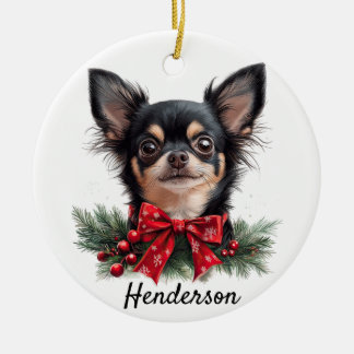 Personalised Chihuahua  Ceramic Ornament