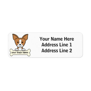 Personalised Chihuahua Return Address Label