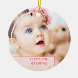 Personalised Child Photo Mother's Day Grandmother Ceramic Ornament