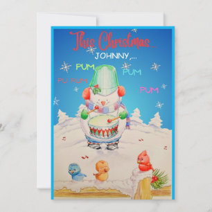 Personalised Children's Christmas Greeting Card