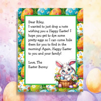 Personalised Children's Letter from Easter Bunny