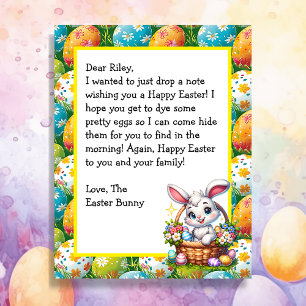 Personalised Children's Letter from Easter Bunny